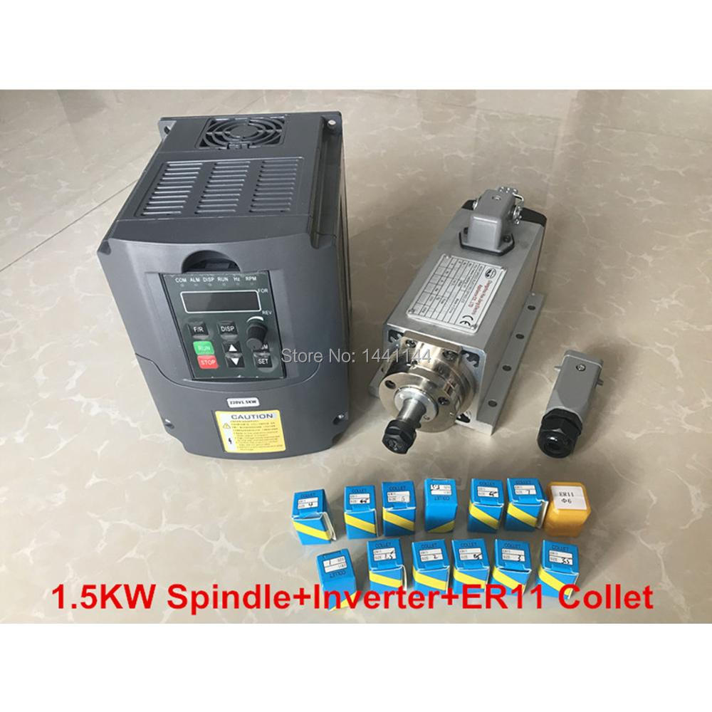 1.5KW تبريد الهواء المغزل موتو - مراجعة Air Cooled 1.5Kw Spindle Motor Inverter 110V وسعره