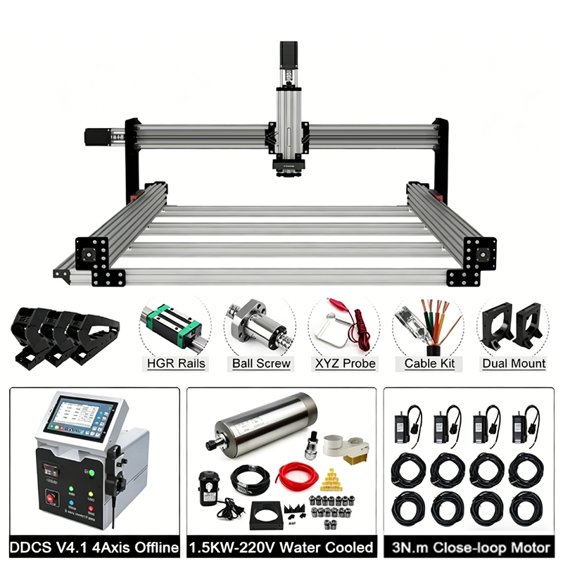 نظام تحكم DDCS V4.1 رباعي المح - مراجعة Ddcs V4.1 4 Axis Cnc Offline Controller وسعره