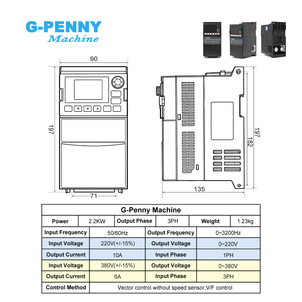 طقم المغزل G-Penny ER20 مبرد ب - مراجعة 2.2Kw Water Cooled Spindle Kit Vfd وسعره
