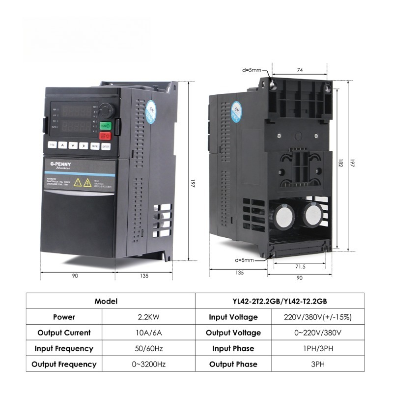 2.2 كيلوواط ER20 D80 12000 دور - مراجعة 2.2Kw Water Cooled Spindle Kit Vfd وسعره