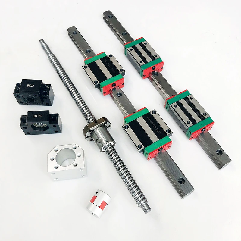 2 مجموعة من قضبان التوجيه الخط - مراجعة Hgr20 Linear Guide Rail Ballscrew Set وسعره