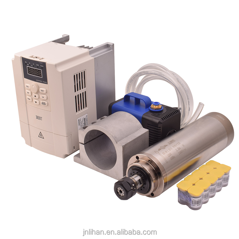 طقم محرك عاكس تردد متغير (VFD) - مراجعة 2.2Kw Water Cooled Spindle Kit Vfd وسعره