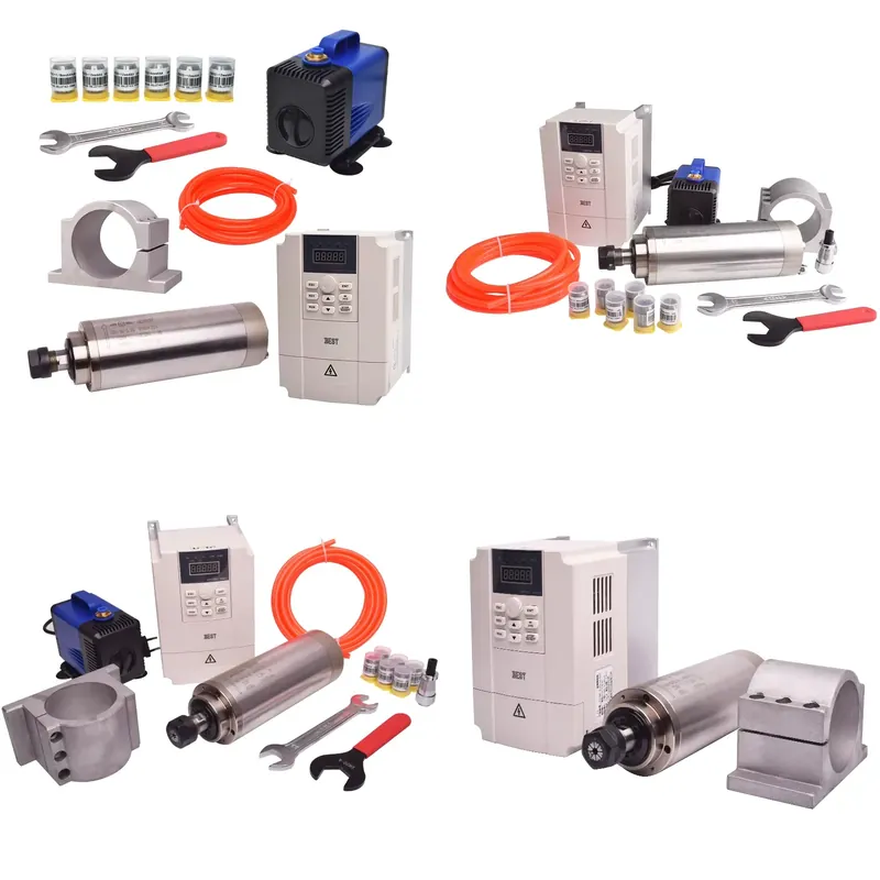 مجموعة مغزل مبرد بالماء Gdz80  - مراجعة 2.2Kw Water Cooled Spindle Kit Vfd وسعره