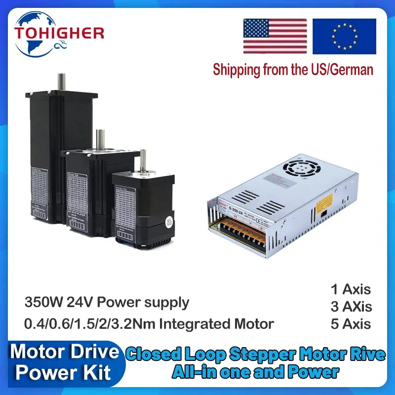 Nema17 Nema23 محرك متدرج سائق  - مراجعة Nema 23 Closed Loop Stepper Motor Driver Kit وسعره