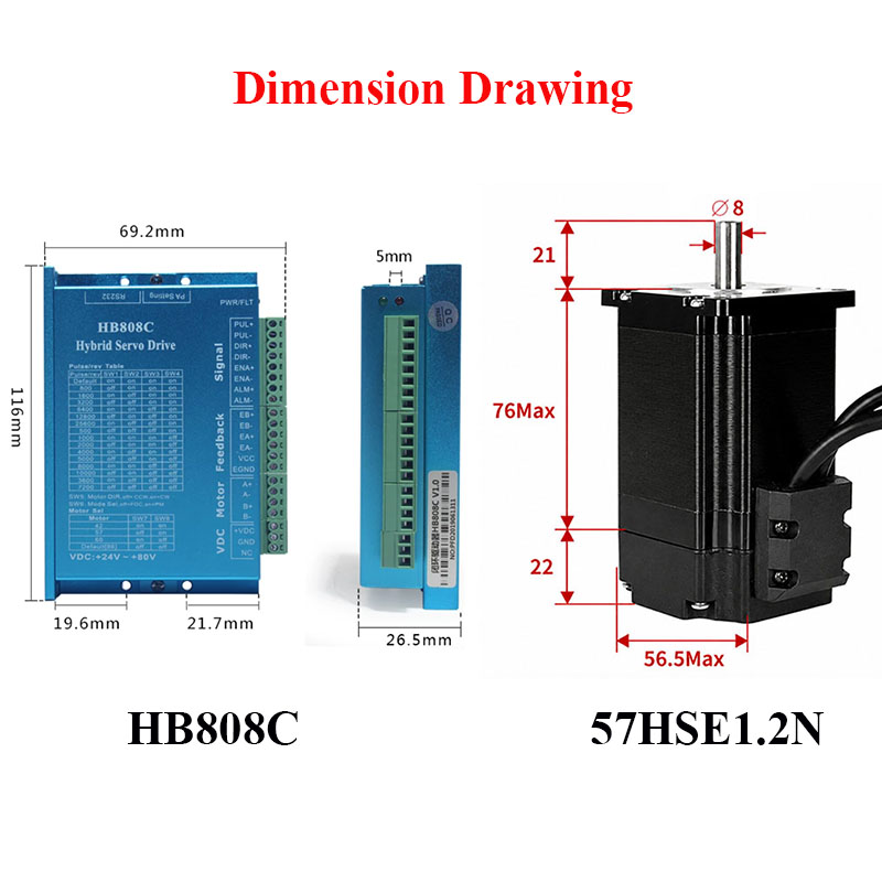 محرك خطوي مغلق الحلقة Nema23 ب - مراجعة Nema 23 Closed Loop Stepper Motor Driver Kit وسعره