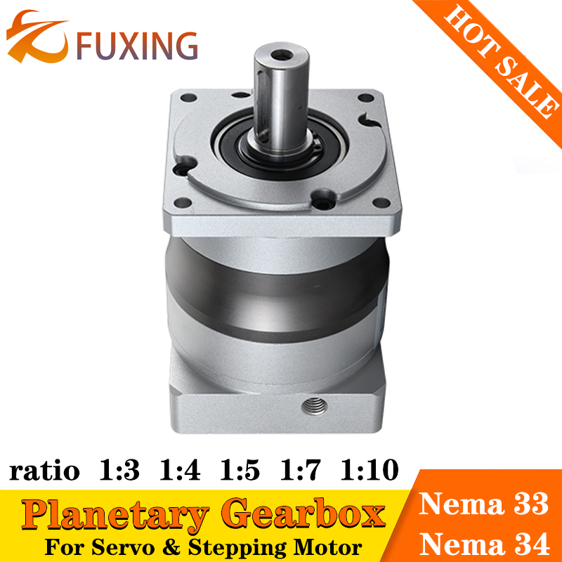PLF85A نسبة 5:1 10:1 20:1 40:1 - مراجعة Planetary Gearbox Reducer Nema 23 34 وسعره