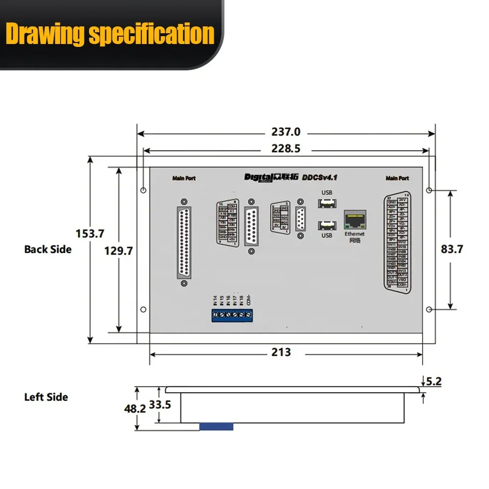 أحدث وحدة تحكم CNC من HLTNC طر - مراجعة Ddcs V4.1 4 Axis Cnc Offline Controller وسعره