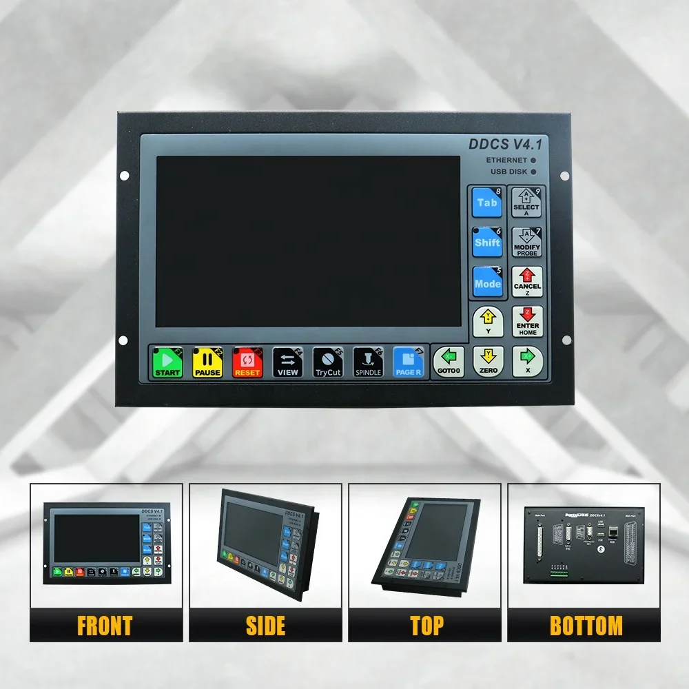 أحدث وحدة تحكم CNC من HLTNC طر - مراجعة Ddcs V4.1 4 Axis Cnc Offline Controller وسعره