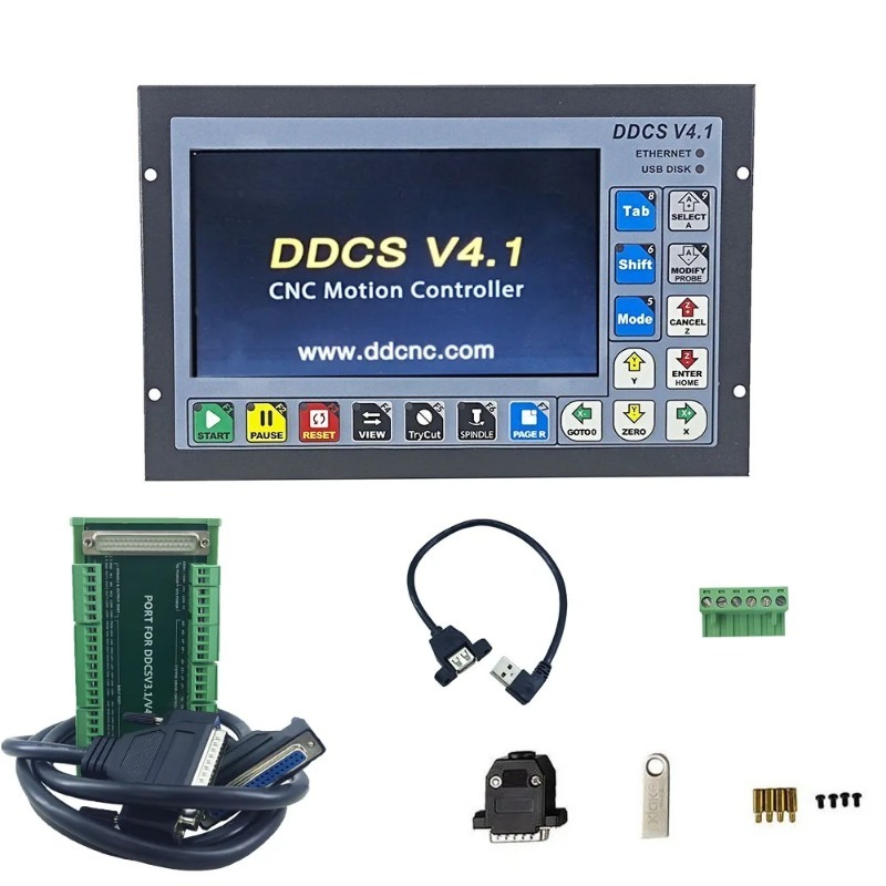 وحدة تحكم الحركة المستقلة DDCS - مراجعة Ddcs V4.1 4 Axis Cnc Offline Controller وسعره